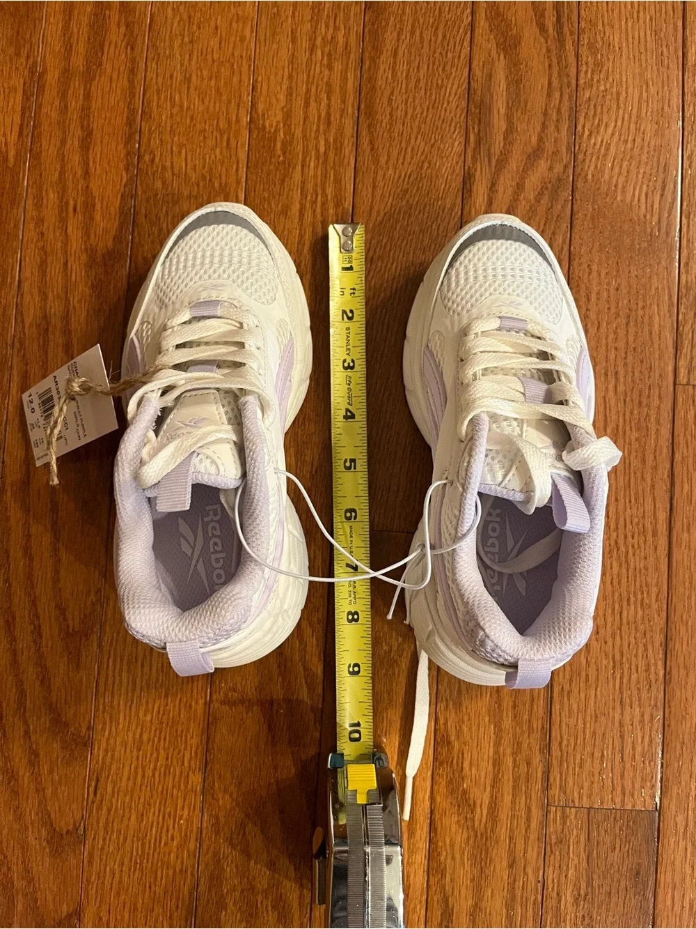 NWT Reebok Girls Chaos Running Shoes - Toddler / Little Kids Size 12